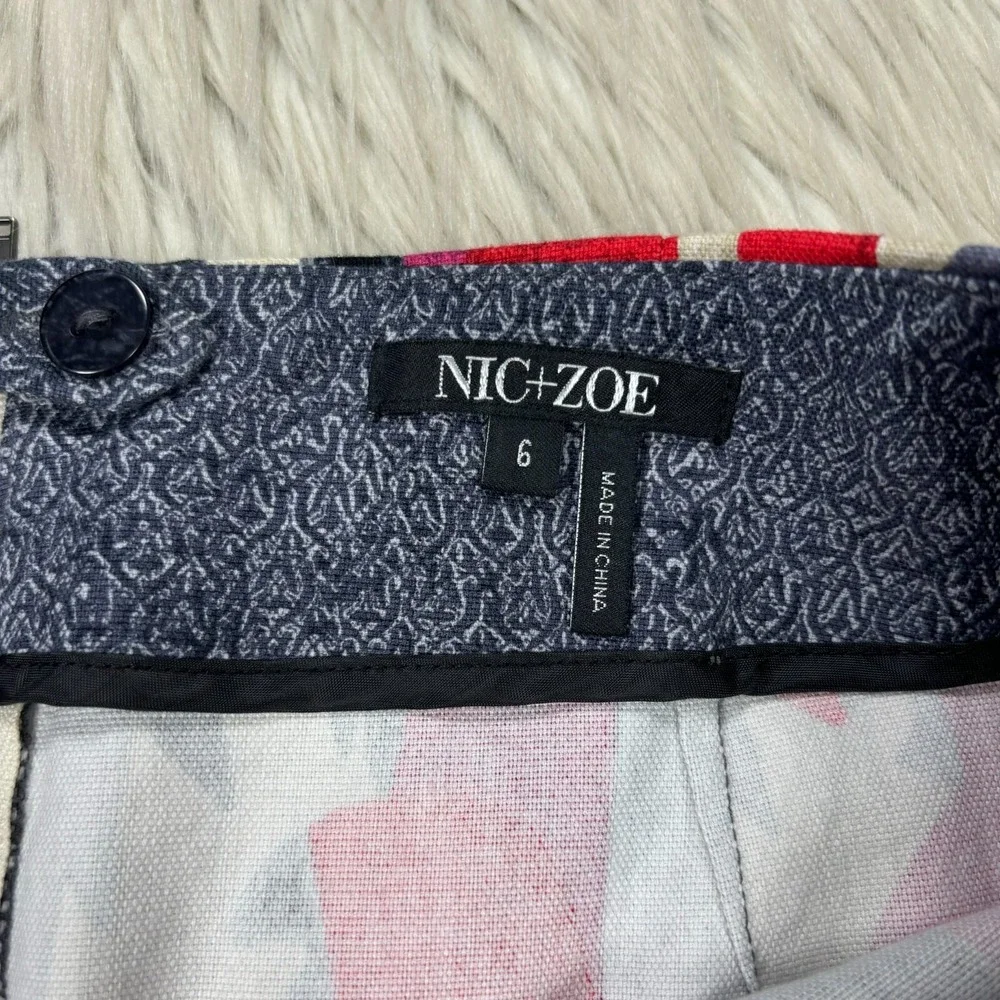 Nic + Zoe Women's 6 Parrot Bird Print Pencil‎ Skirt